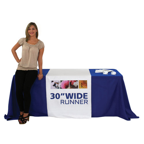 Full Color Printed Fabric Table Runners - 30 inch