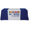 Full Color Printed Fabric Table Runners - 36 inch
