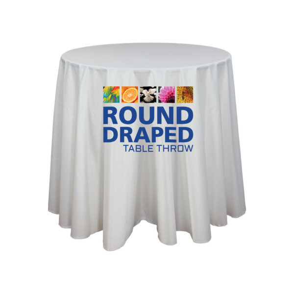 Printed Table Throw Covers For Round Tables