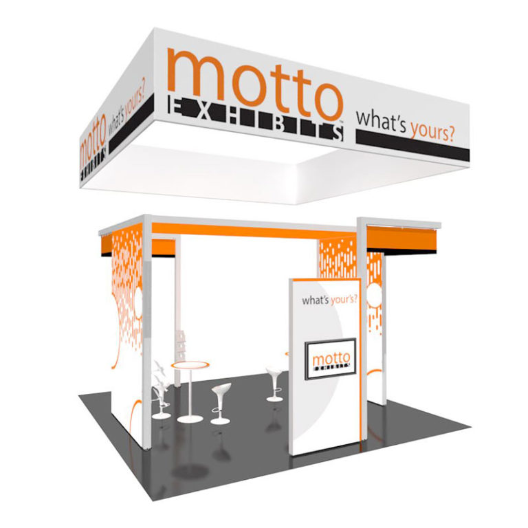 Design B02: Motto Exhibits 20 X 20 Island | ACI Design