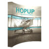 116" x 119" Extra Tall Curved HOPUP Fabric Popup Exhibit