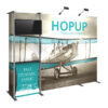 119" x 90" HOPUP Exhibit with Monitor Mount and Counter