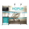 119" x 90" HOPUP Exhibit with Monitor Mount and Counter
