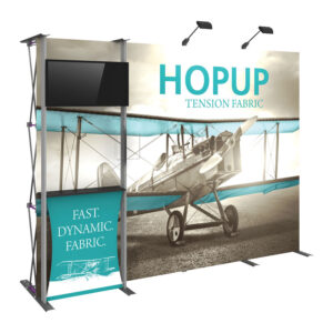 10 x 8 HOPUP Exhibit for Large Monitor with Counter No Ends