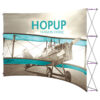 136" x 90" Curved HOPUP Fabric Popup Exhibit