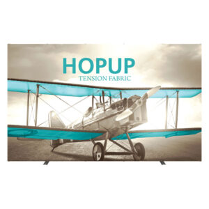 147" x 90" Extra Wide Flat HOPUP Fabric Popup Exhibit