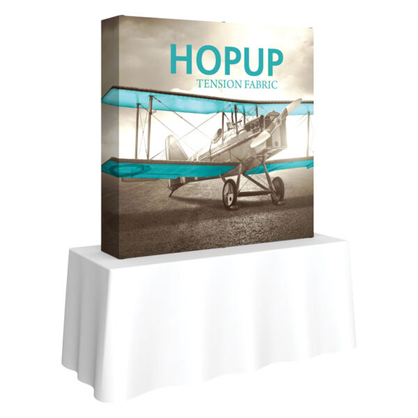 60" x 60" Tabletop Flat HOPUP Fabric Popup Exhibit