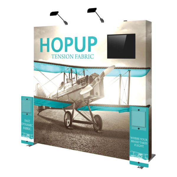 90" x 90" Flat HOPUP Fabric Exhibit for Small Monitor
