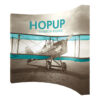 137" x 119" Extra Tall Curved HOPUP Fabric Popup Exhibit