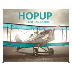 148" x 119" Extra Tall Flat HOPUP Fabric Popup Exhibit