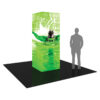 LED Back Lit Square Shaped Fabric Display Tower