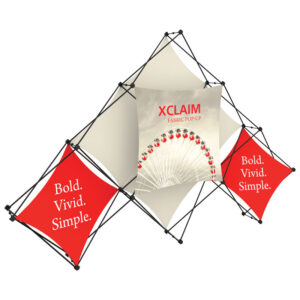 124" x 84" XCLAIM Fabric Popup Exhibit-K2