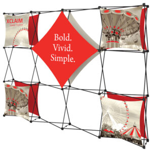 117" x 88" XCLAIM Fabric Popup Exhibit-K2