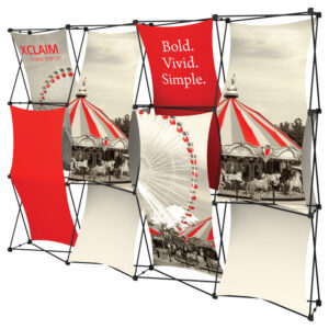 117" x 88" XCLAIM Fabric Popup Exhibit-K3