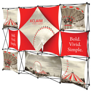 117" x 88" XCLAIM Fabric Popup Exhibit-K6