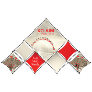 165" x 104" XCLAIM Fabric Popup Exhibit-K3