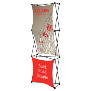 30" x 88" XCLAIM Fabric Popup Exhibit-3