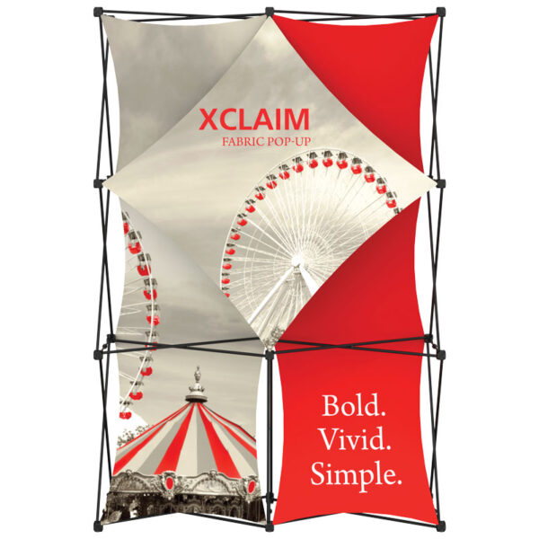 59" x 88" XCLAIM Fabric Popup Exhibit-K1