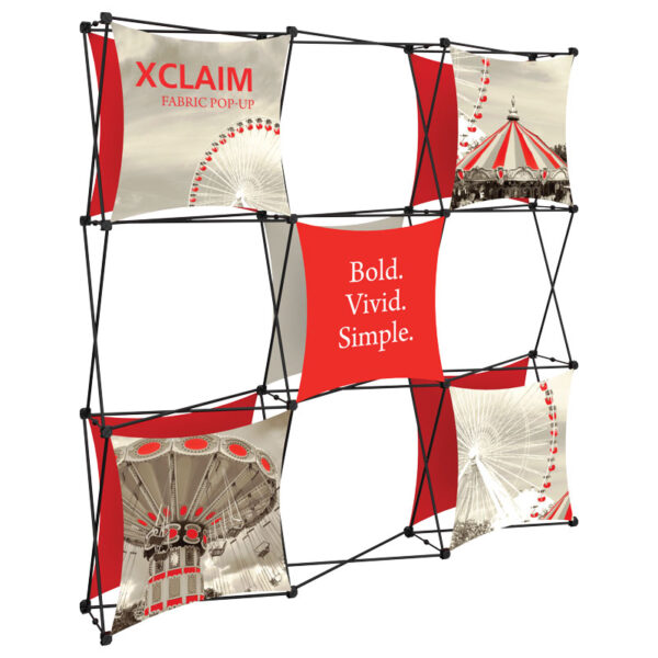 88" x 88" XCLAIM Fabric Popup Exhibit-K4