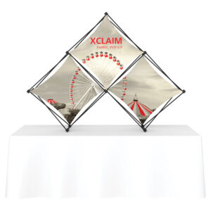84" x 63" Tabletop XCLAIM Fabric Popup Exhibit-K1