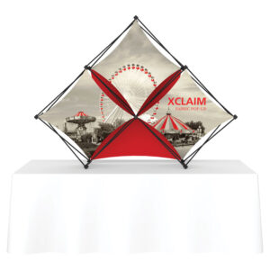 84" x 63" Tabletop XCLAIM Fabric Popup Exhibit-K2