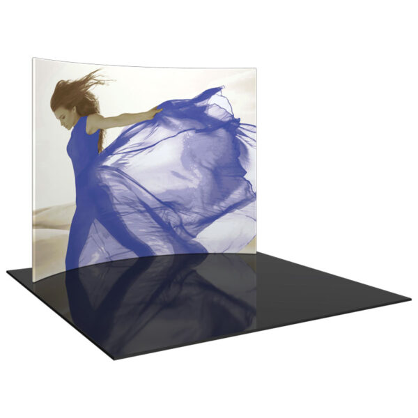112" x 92" Curved Aluminum Frame and Fabric Exhibit
