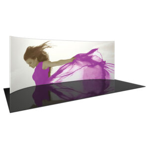 227" x 92" Curved Aluminum Frame and Fabric Exhibit
