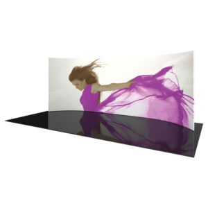 227" x 92" Curved Aluminum Frame and Fabric Exhibit