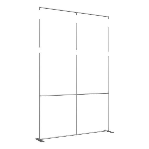 93" x 120" Extra Tall Flat Aluminum Frame and Fabric Exhibit