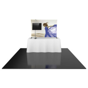 62" x 46" Tabletop Curved Frame and Fabric Exhibit