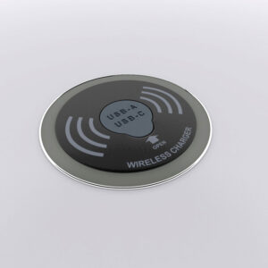 Wireless charger with USB ports.