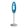 Trappa Post Sanitizing Stand with Oval Graphic
