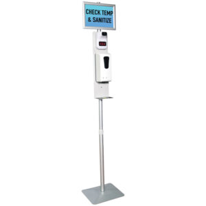 Temperature Scan and Sanitation Dispenser Stand