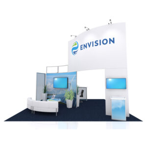 Design 9118: 20' x 20' Trade Show Island Exhibit