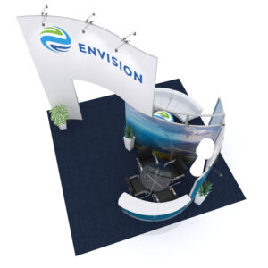 Design 9118: 20' x 20' Trade Show Island Exhibit