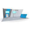 Angles 20 x 10 Back Wall Trade Show Exhibit Booth