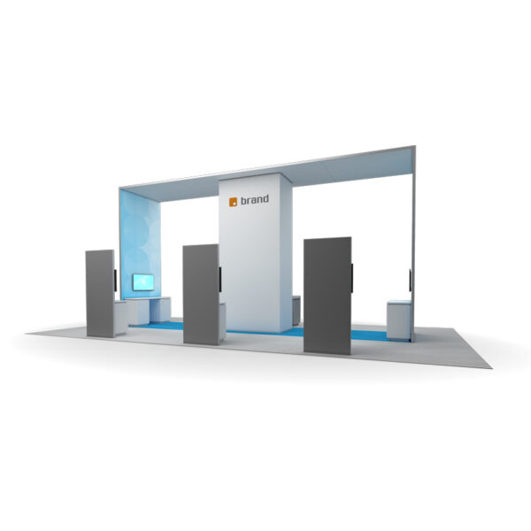 Canopy 20 x 40 Island Trade Show Exhibit Booth