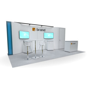 Meet and Greet Display 20 x 10 Back Wall Trade Show Exhibit Booth