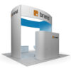 Oval 20 x 20 Island Trade Show Exhibit Booth