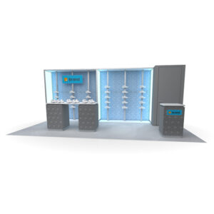 Showcase 20 x 10 Back Wall Trade Show Exhibit Booth