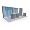 Showcase 20 x 10 Back Wall Trade Show Exhibit Booth