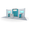 Windows 20 x 10 Back Wall Trade Show Exhibit Booth