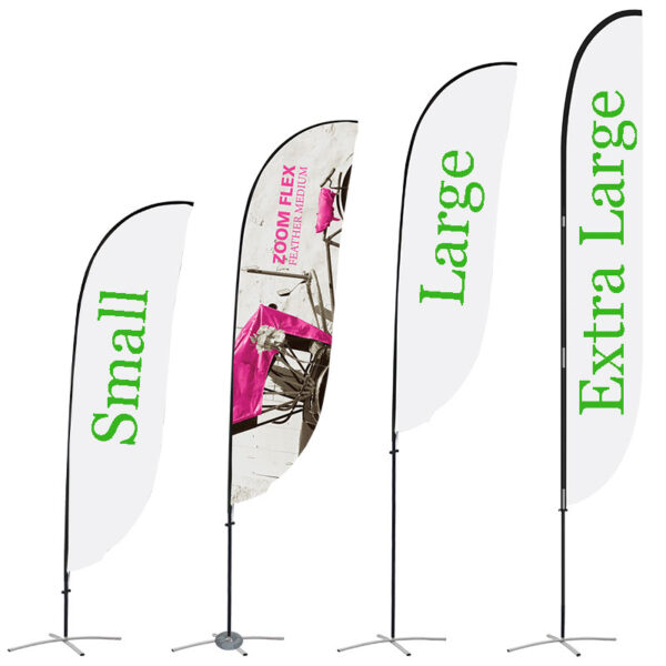 Medium Feather ZOOM Flex Outdoor Flag