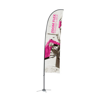 Large Straight ZOOM Flex Outdoor Flag