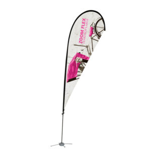 Large Teardrop ZOOM Flex Outdoor Flag