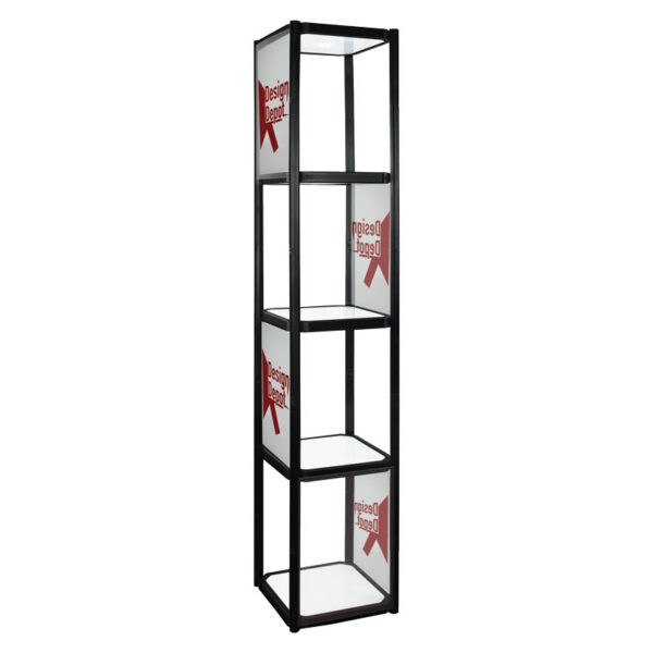 TWIST Portable Shelf Display with 4 Shelves