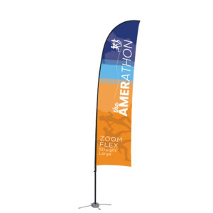 Zoom Straight Outdoor Flag, Large