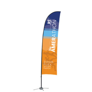 Zoom Straight Outdoor Flag, Medium