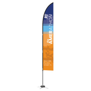 Zoom Straight Outdoor Flag, Extra Large