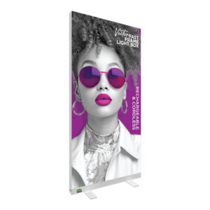 Battery Back Lit Fast Frame Fabric Banner Stand